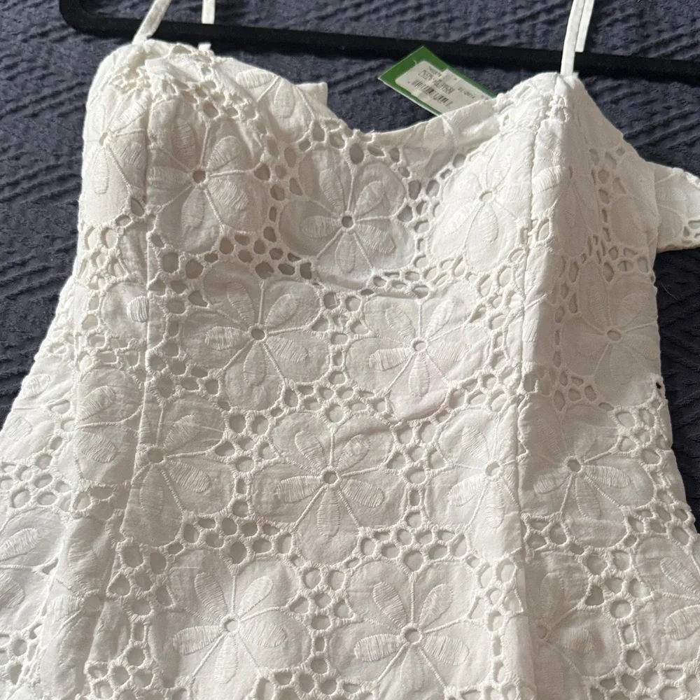 Lilly Pulitzer Ivory Floral Lace Intimate - Picture 3 of 10